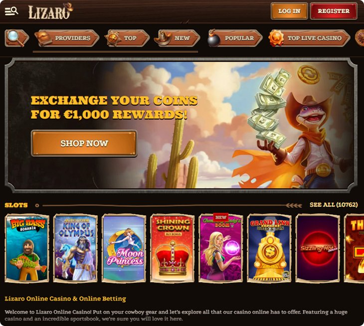 Overview of lizaro casino app
